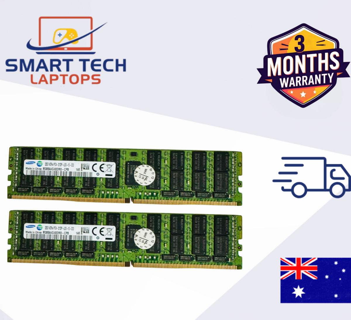 64GB (2×32GB) Samsung DDR4 ECC Registered Server RAM – PC4-2133P – RDIMM image 0
