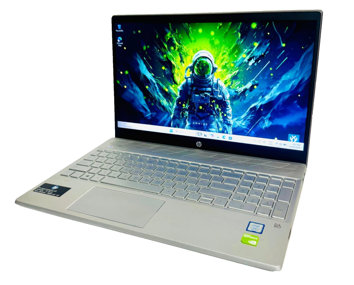 HP Pavilion 15-cs013TX i7-8550U 16GB RAM 256GB SSD MX130 15.6" Laptop Win 11 Pro image 1