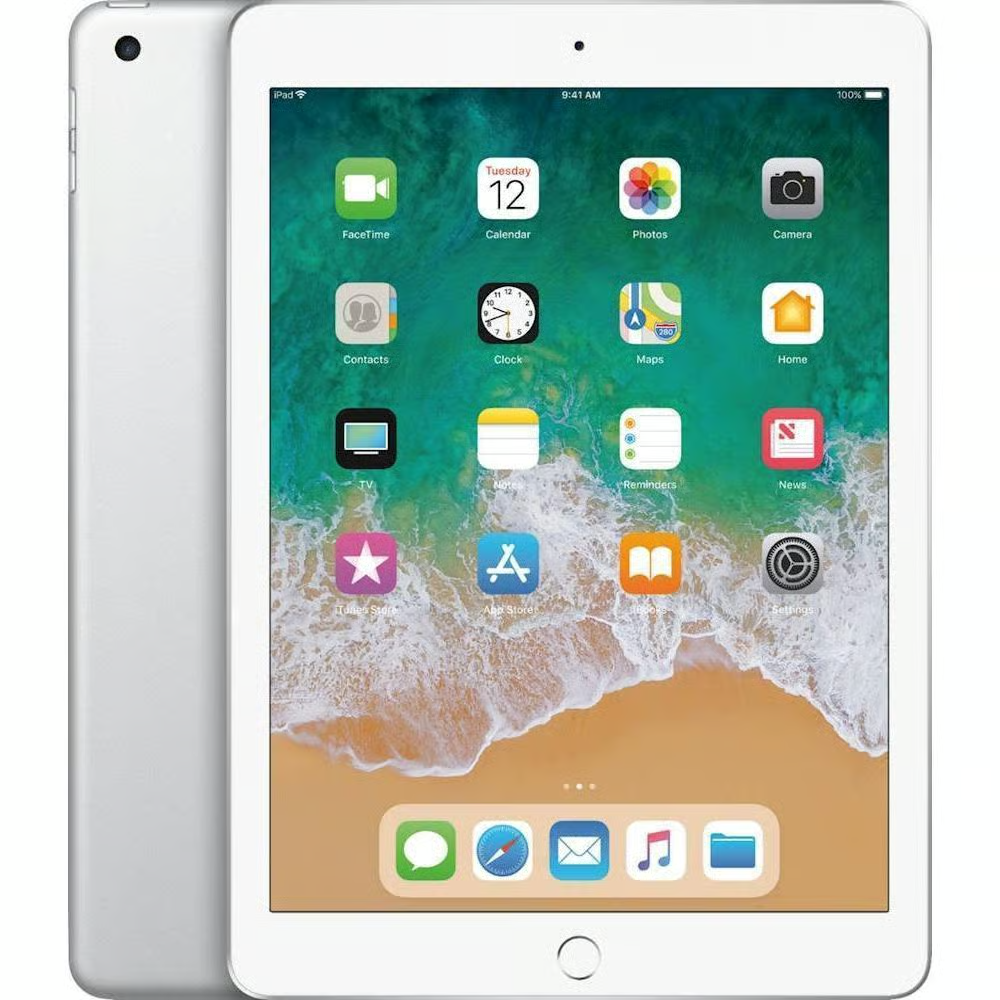 Apple iPad 6th Generation (32GB, Wi-Fi, Silver, A1893) image 2