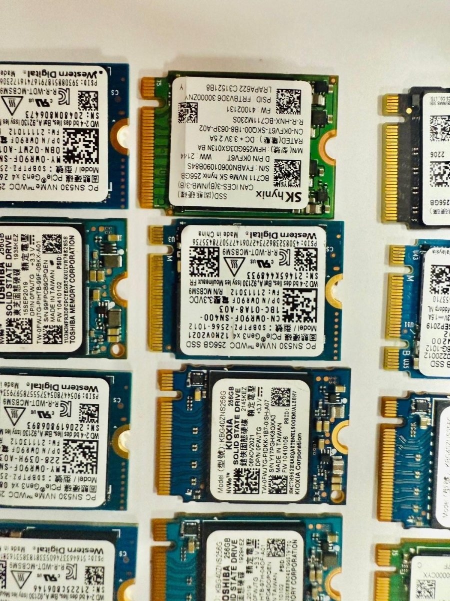 256GB M.2 2230 NVMe SSD – Samsung / Intel / Toshiba / SK Hynix image 4