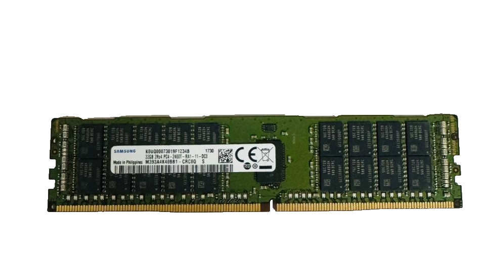 Samsung 128GB (4×32GB) DDR4 ECC RDIMM Registered Server Memory PC4-2400T image 1