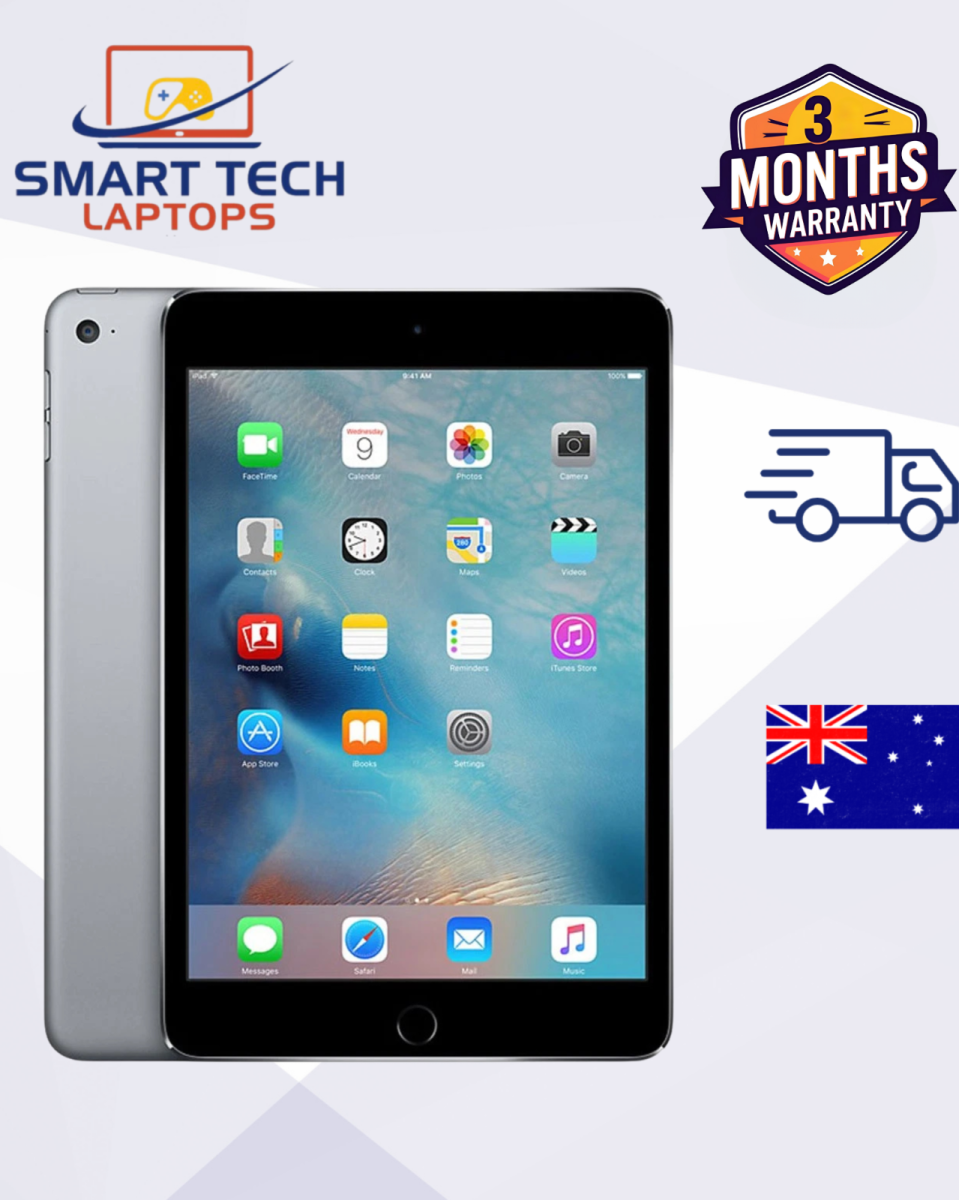 Apple iPad Mini 4 (128GB, Wi-Fi + Cellular, Space Grey, A1550) image 0