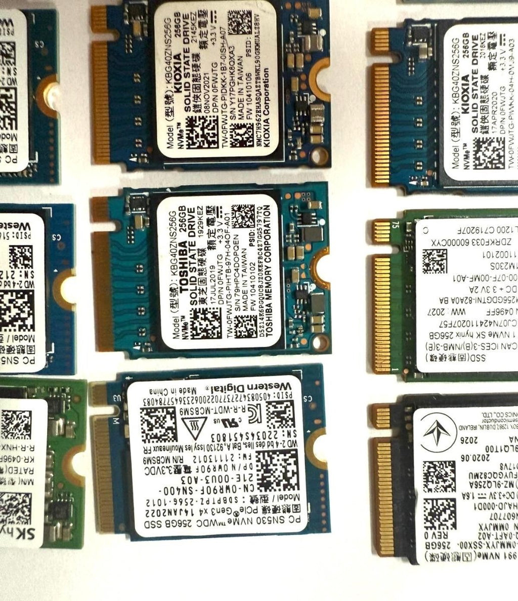256GB M.2 2230 NVMe SSD – Samsung / Intel / Toshiba / SK Hynix image 3