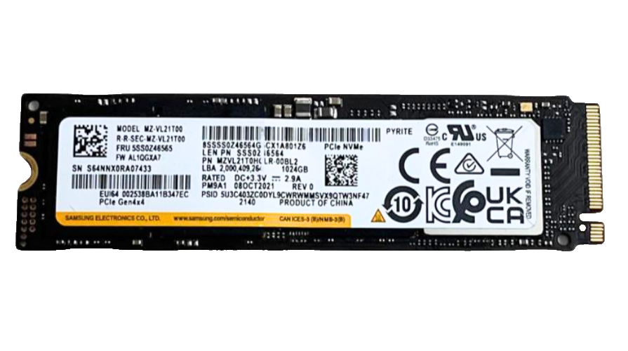 Samsung 1TB NVMe M.2 SSD – PCIe Gen4 x4 – 2280 – OEM image 1